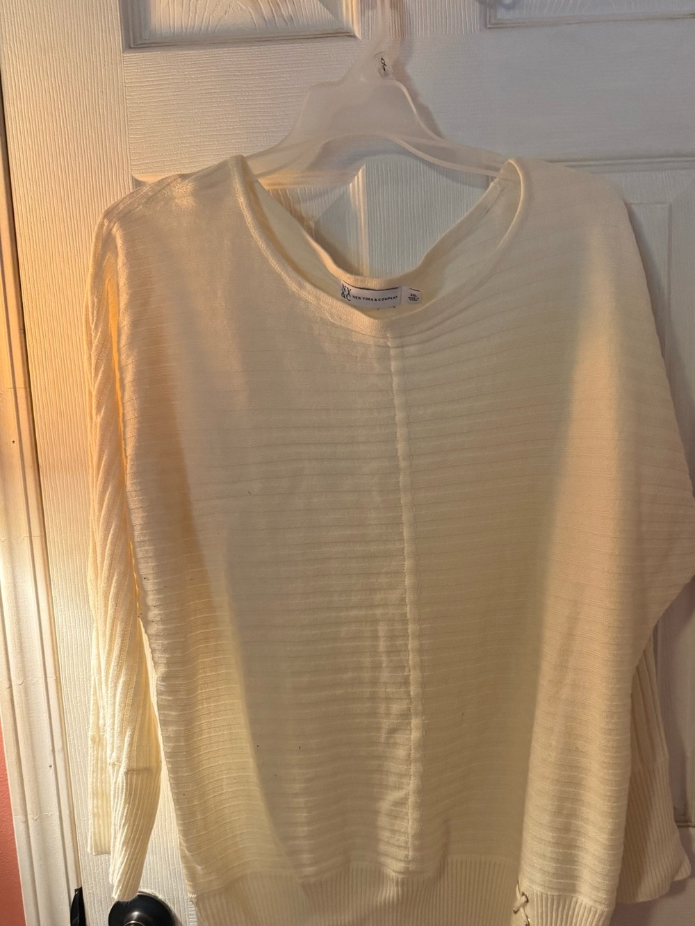 Light Cream long sleeve sweater by NY&Co